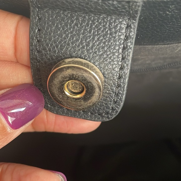 RACHEL ZOE Capri Canvas Tote | Cream & Black - Picture 6 of 9